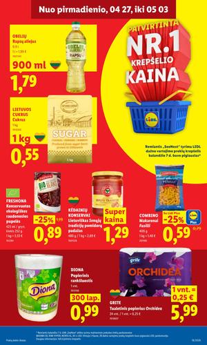 LIDL maisto akcijų leidinys nuo balandžio 27 d.