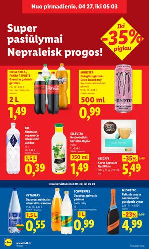 LIDL maisto akcijų leidinys nuo balandžio 27 d.