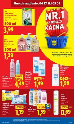 LIDL maisto akcijų leidinys nuo balandžio 27 d.