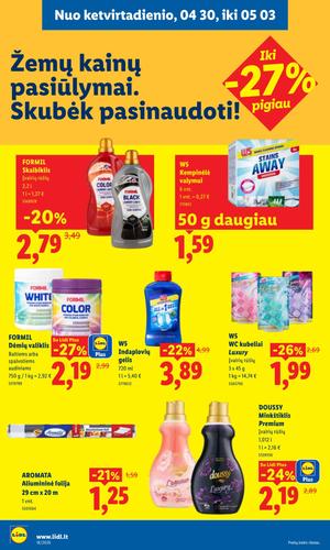 LIDL maisto akcijų leidinys nuo balandžio 27 d.
