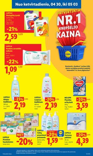LIDL maisto akcijų leidinys nuo balandžio 27 d.