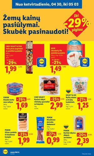 LIDL maisto akcijų leidinys nuo balandžio 27 d.