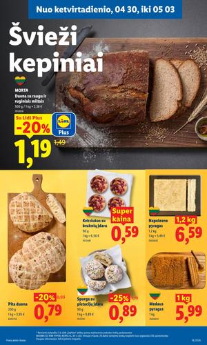 LIDL maisto akcijų leidinys nuo balandžio 27 d.