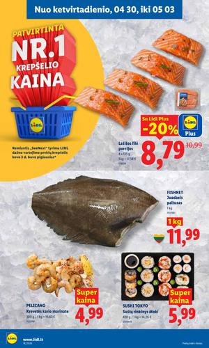 LIDL maisto akcijų leidinys nuo balandžio 27 d.