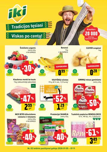 IKI akcijų leidinys Nr. 2 nuo sausio 5 d.