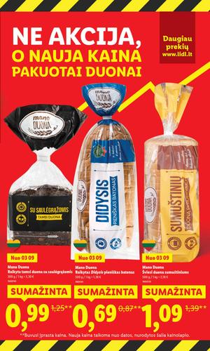 LIDL maisto akcijų leidinys nuo kovo 9 d.