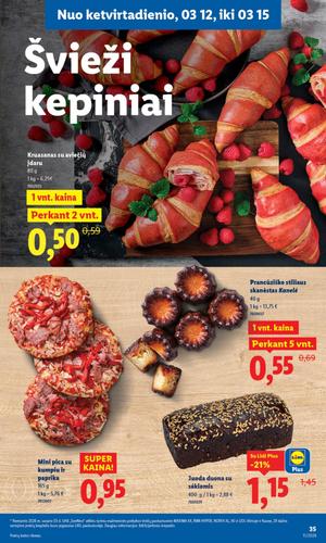 LIDL maisto akcijų leidinys nuo kovo 9 d.