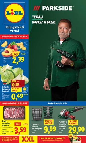 LIDL maisto akcijų leidinys nuo rugsėjo 1 d.