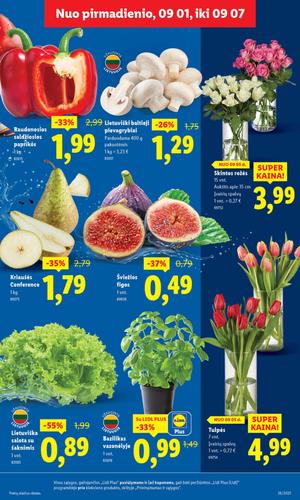 LIDL maisto akcijų leidinys nuo rugsėjo 1 d.