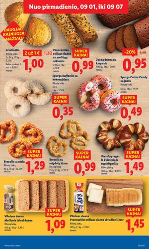 LIDL maisto akcijų leidinys nuo rugsėjo 1 d.