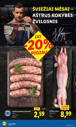 LIDL maisto akcijų leidinys nuo rugsėjo 1 d.