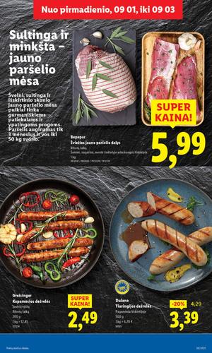 LIDL maisto akcijų leidinys nuo rugsėjo 1 d.