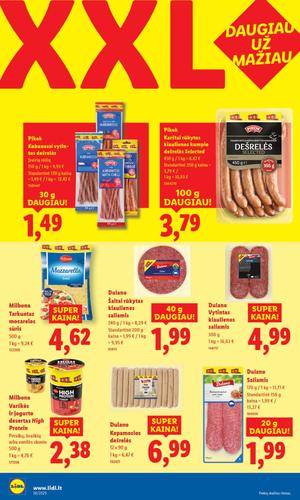 LIDL maisto akcijų leidinys nuo rugsėjo 1 d.