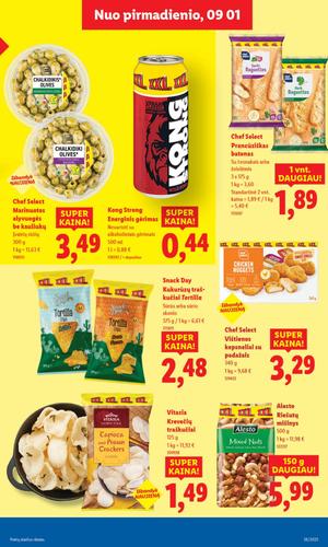 LIDL maisto akcijų leidinys nuo rugsėjo 1 d.