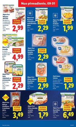 LIDL maisto akcijų leidinys nuo rugsėjo 1 d.