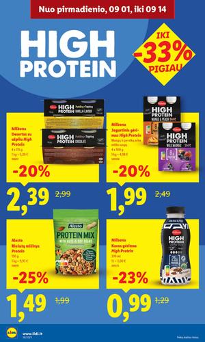 LIDL maisto akcijų leidinys nuo rugsėjo 1 d.
