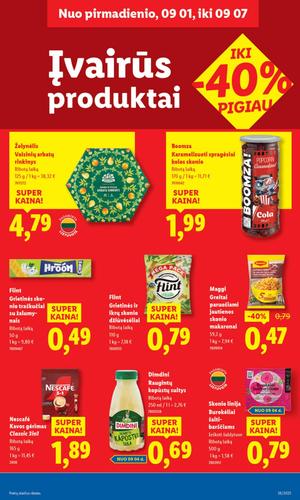 LIDL maisto akcijų leidinys nuo rugsėjo 1 d.