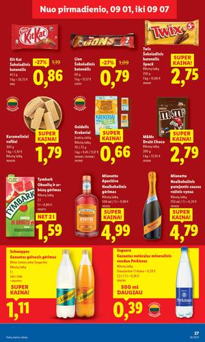 LIDL maisto akcijų leidinys nuo rugsėjo 1 d.