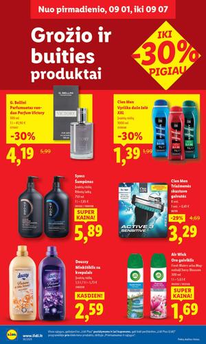 LIDL maisto akcijų leidinys nuo rugsėjo 1 d.