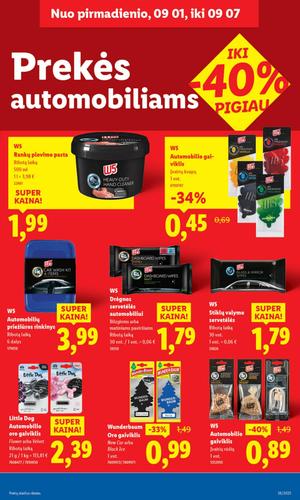 LIDL maisto akcijų leidinys nuo rugsėjo 1 d.