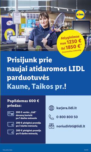 LIDL maisto akcijų leidinys nuo rugsėjo 1 d.