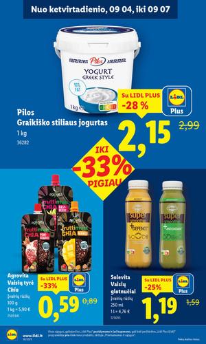 LIDL maisto akcijų leidinys nuo rugsėjo 1 d.