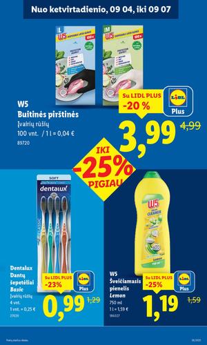 LIDL maisto akcijų leidinys nuo rugsėjo 1 d.