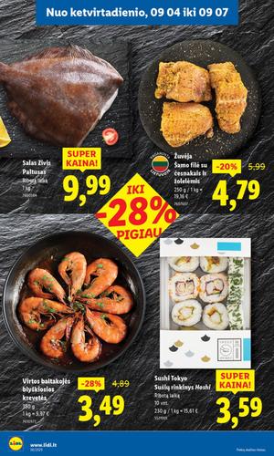 LIDL maisto akcijų leidinys nuo rugsėjo 1 d.