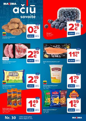 MAXIMA akcijų leidinys Nr. 30 nuo liepos 21 d.