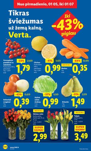 LIDL maisto akcijų leidinys nuo sausio 5 d.