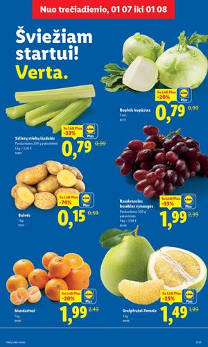 LIDL maisto akcijų leidinys nuo sausio 5 d.