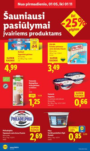 LIDL maisto akcijų leidinys nuo sausio 5 d.