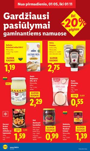 LIDL maisto akcijų leidinys nuo sausio 5 d.