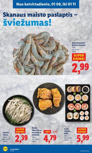 LIDL maisto akcijų leidinys nuo sausio 5 d.