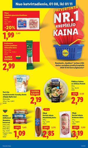 LIDL maisto akcijų leidinys nuo sausio 5 d.