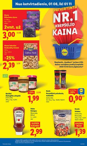 LIDL maisto akcijų leidinys nuo sausio 5 d.