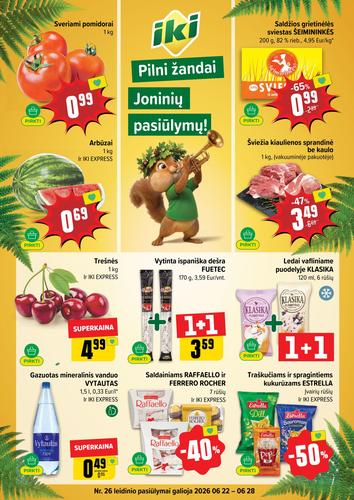 IKI akcijų leidinys Nr. 26 nuo birželio 22 d.