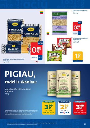 MAXIMA akcijų leidinys Nr. 37 nuo rugsėjo 8 d.