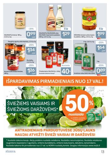 NORFA akcijų leidinys Nr. 19 nuo rugsėjo 4 d.