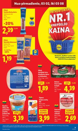 LIDL maisto akcijų leidinys nuo kovo 2 d.
