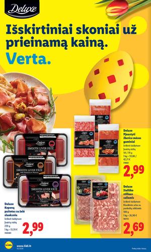LIDL maisto akcijų leidinys nuo kovo 2 d.