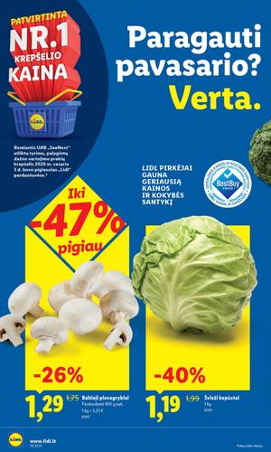 LIDL maisto akcijų leidinys nuo kovo 2 d.
