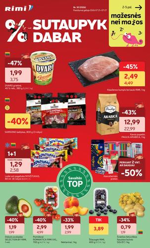 RIMI akcijų leidinys Nr. 30 nuo liepos 21 d.