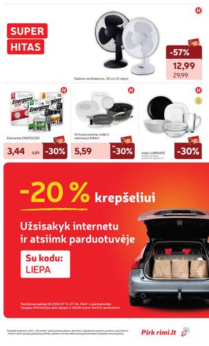RIMI akcijų leidinys Nr. 30 nuo liepos 21 d.