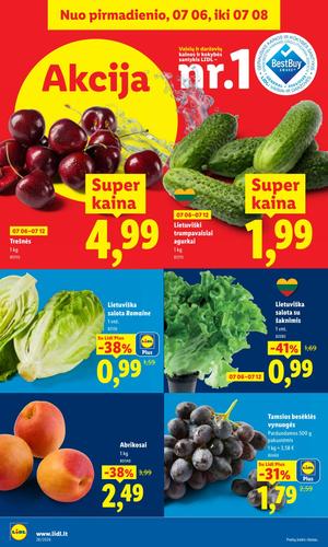 LIDL maisto akcijų leidinys nuo liepos 6 d.
