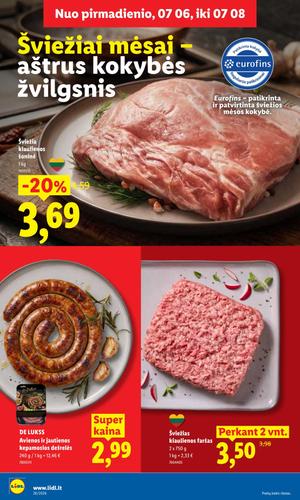 LIDL maisto akcijų leidinys nuo liepos 6 d.