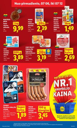LIDL maisto akcijų leidinys nuo liepos 6 d.