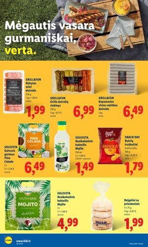 LIDL maisto akcijų leidinys nuo liepos 6 d.