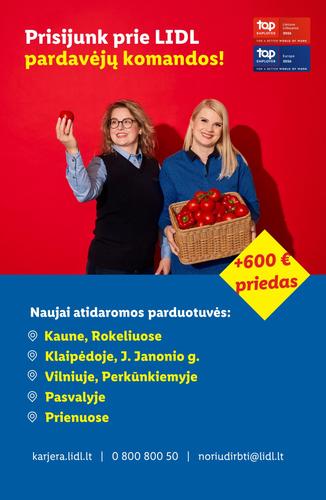 LIDL maisto akcijų leidinys nuo liepos 6 d.
