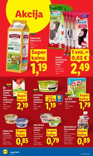 LIDL maisto akcijų leidinys nuo liepos 6 d.